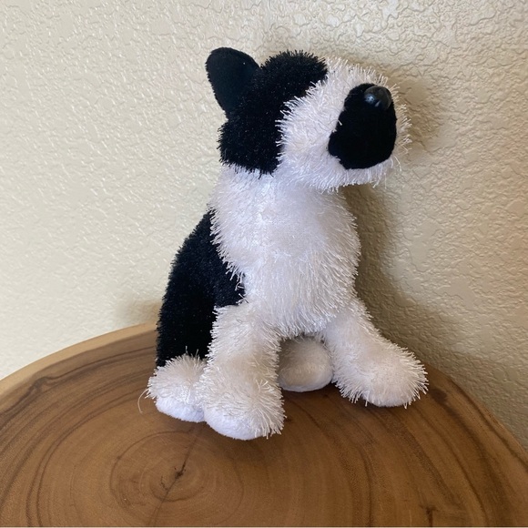 Ganz Boston Terrier Webkinz black and white dog puppy stuffed animal plush - Picture 1 of 4